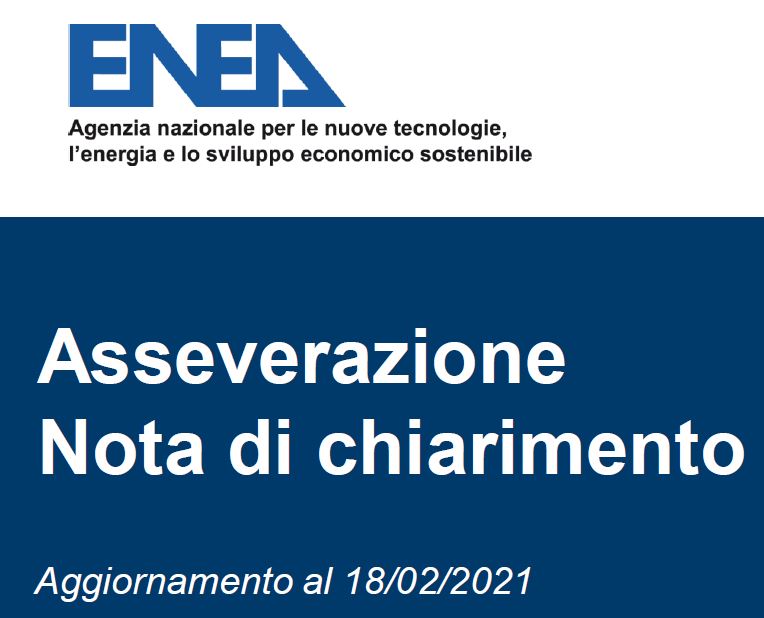 Nota Asseverazione dell'ENEA